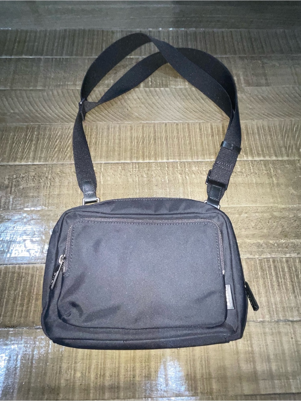 Away Black Crossbody Shoulder Bag - Compact Everyday Carry